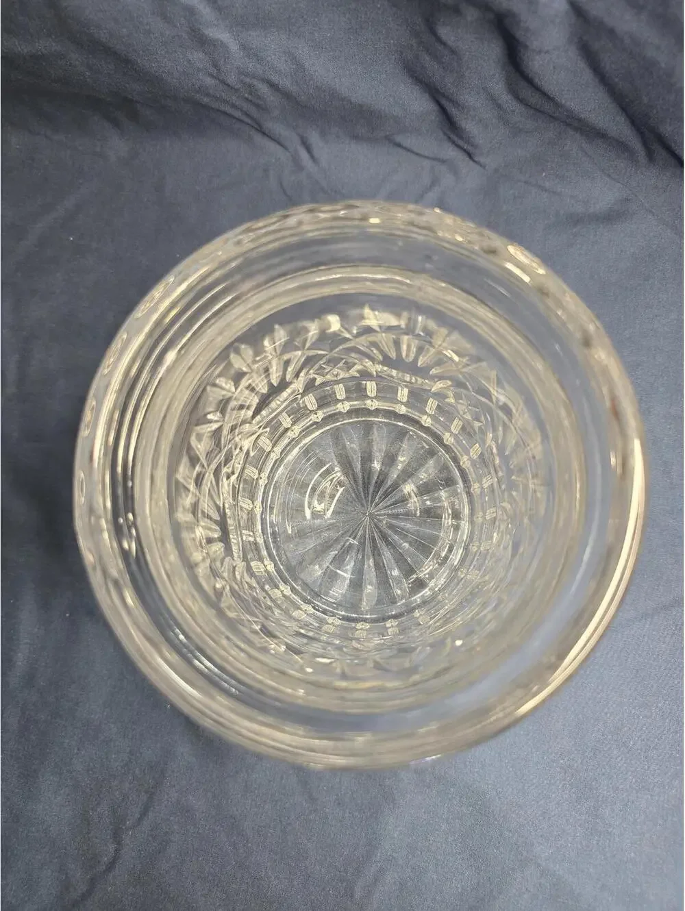 Elegant Shannon Vintage Cut Crystal Jar/ Vase